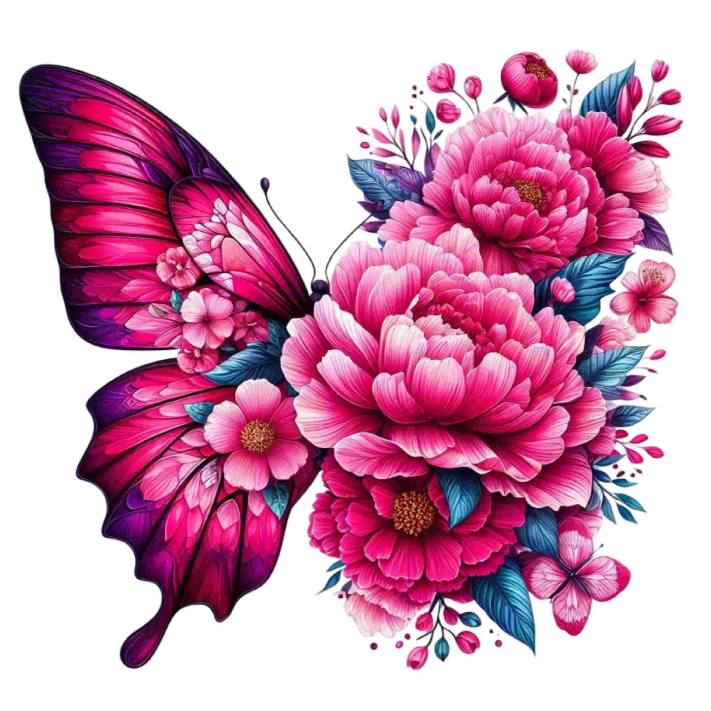 Colorful Butterfly Floral Set of 10 #2- DTF Heat Transfers DTF Transfers Style Junction – Custom Digital Designs & Apparel
