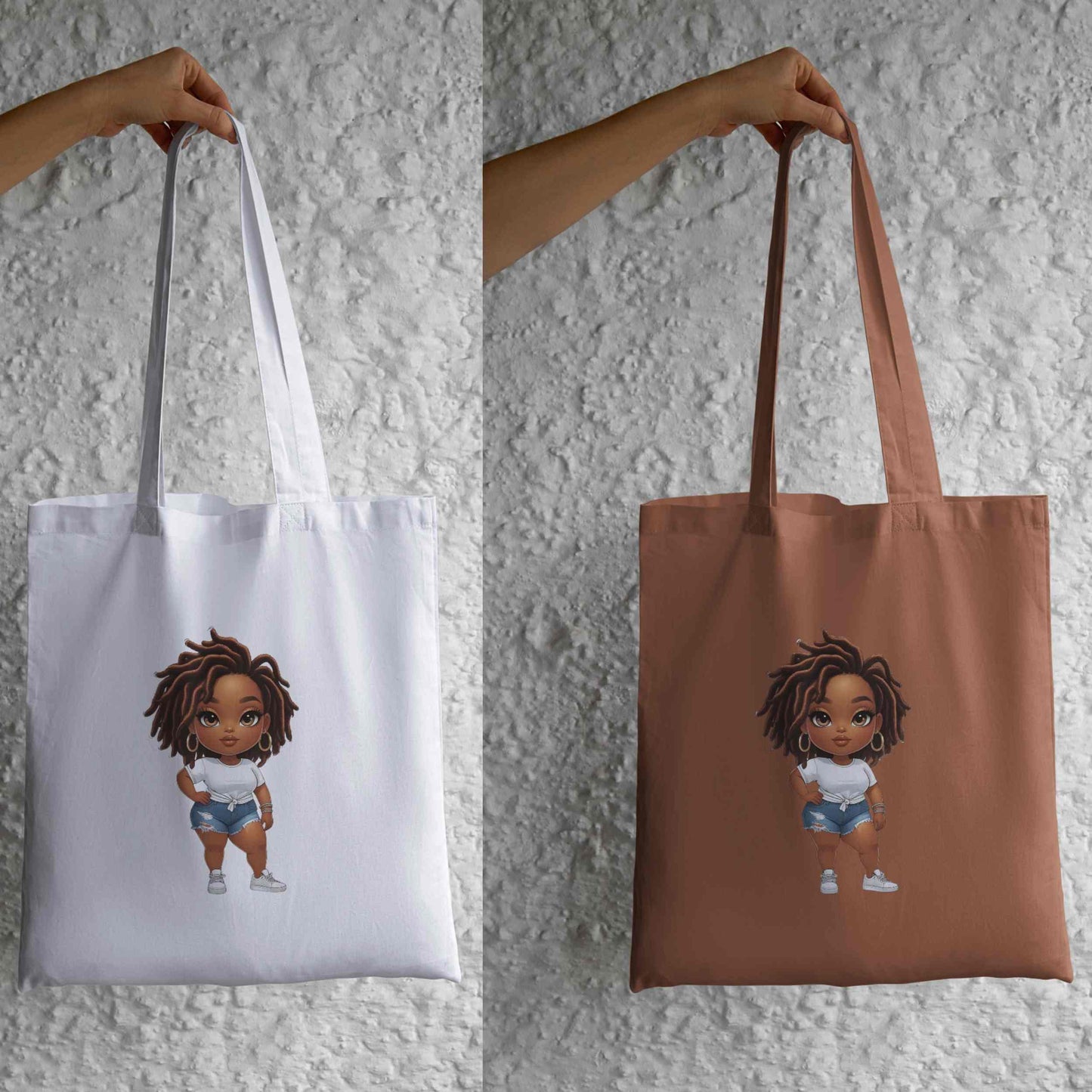 Curvy Black Girl PNG Bundle – 5 High-Res Transparent Files for Sublimation, T-Shirts, Hoodies, Tote Bags, Mugs, DIY & Small Biz Use Digital File Style-Junction Custom Designs & Prints