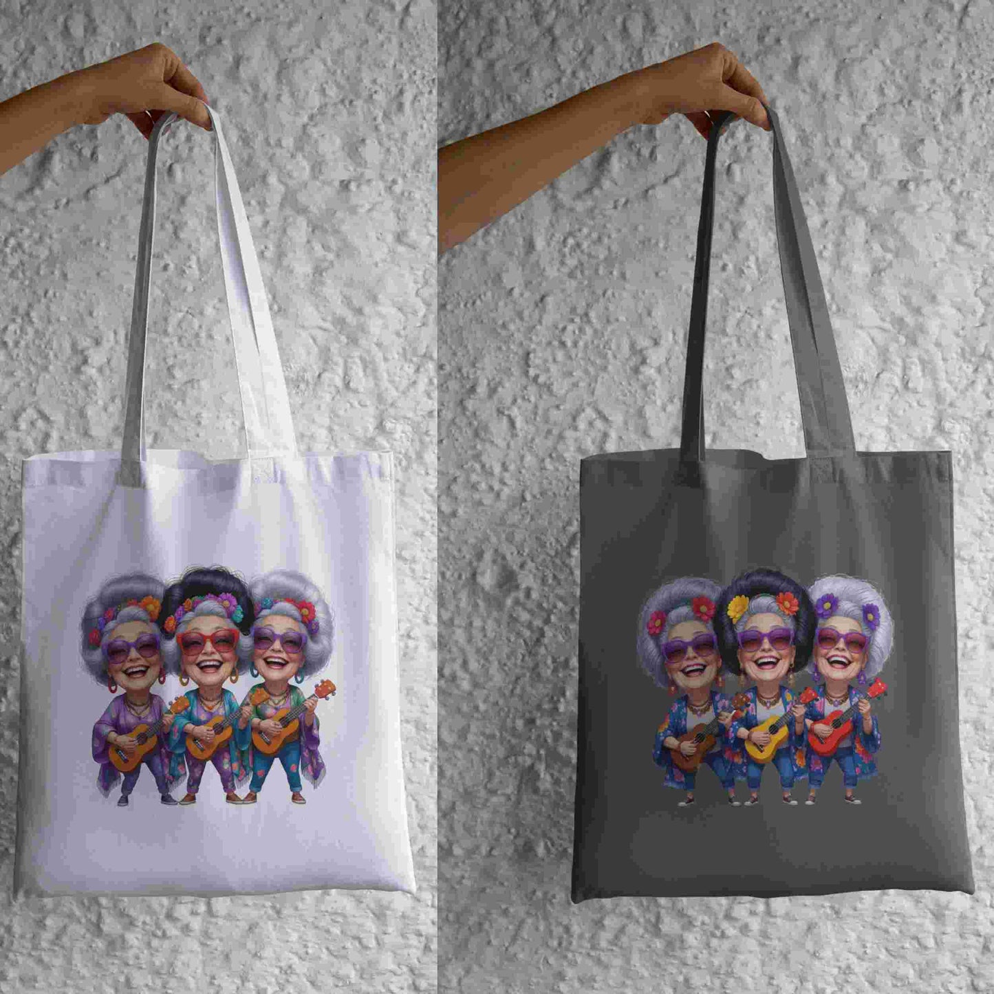 Funny Trio of Glam Grandmas PNG Bundle | 5 High-Res Transparent Clipart Files for Sublimation T-Shirts, Mugs, Wall Art & More Digital File Style-Junction Custom Designs & Prints