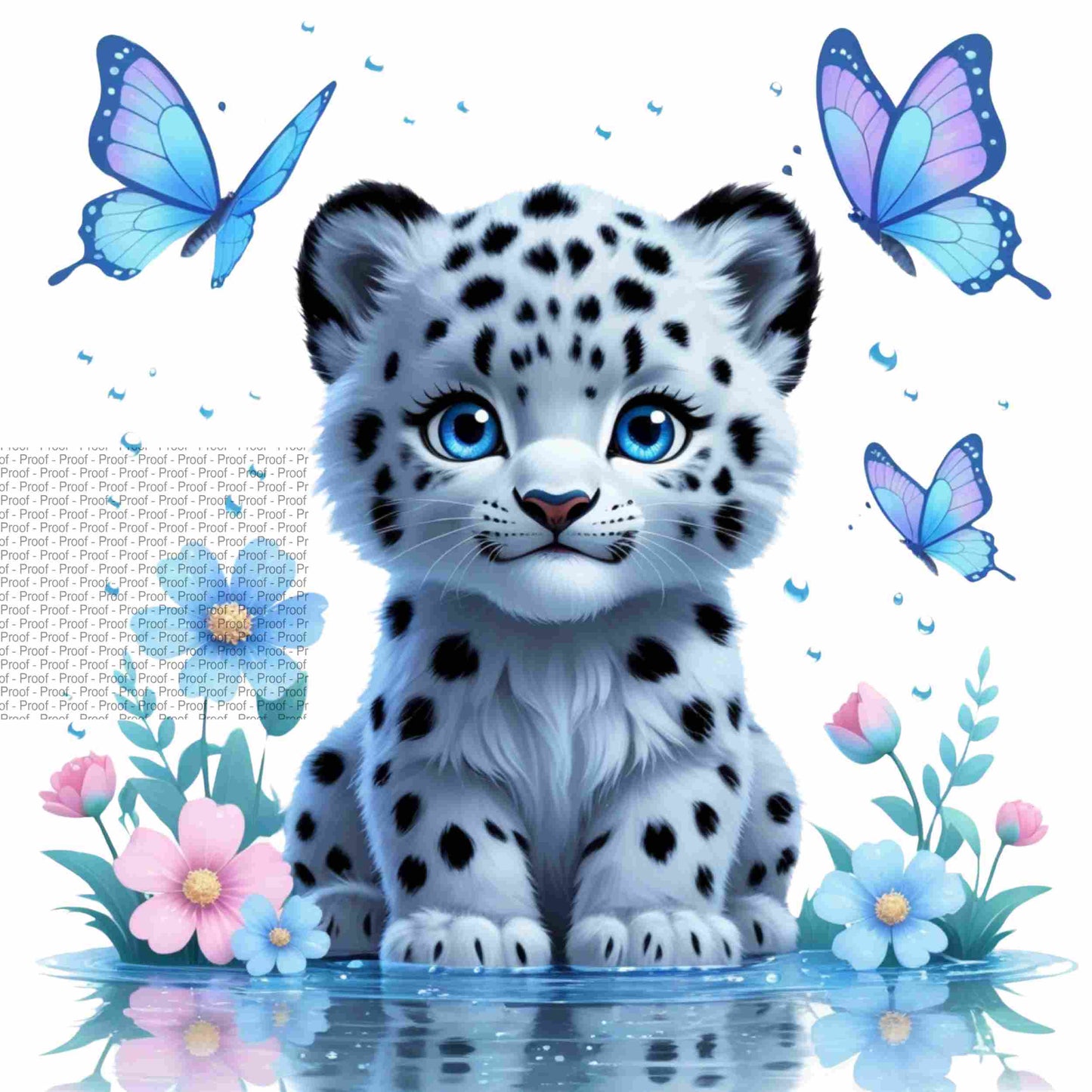 Adorable Baby Snow Leopard PNG Bundle | Transparent Sublimation Clipart for T-Shirts, Mugs, Wall Art & More | High-Res Animal Files Digital File Style-Junction Custom Designs & Prints