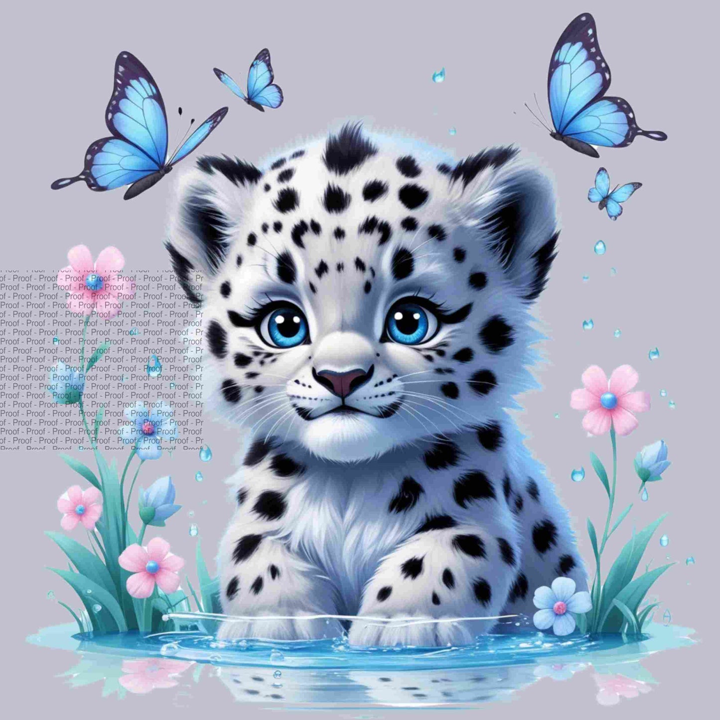 Adorable Baby Snow Leopard PNG Bundle | Transparent Sublimation Clipart for T-Shirts, Mugs, Wall Art & More | High-Res Animal Files Digital File Style-Junction Custom Designs & Prints