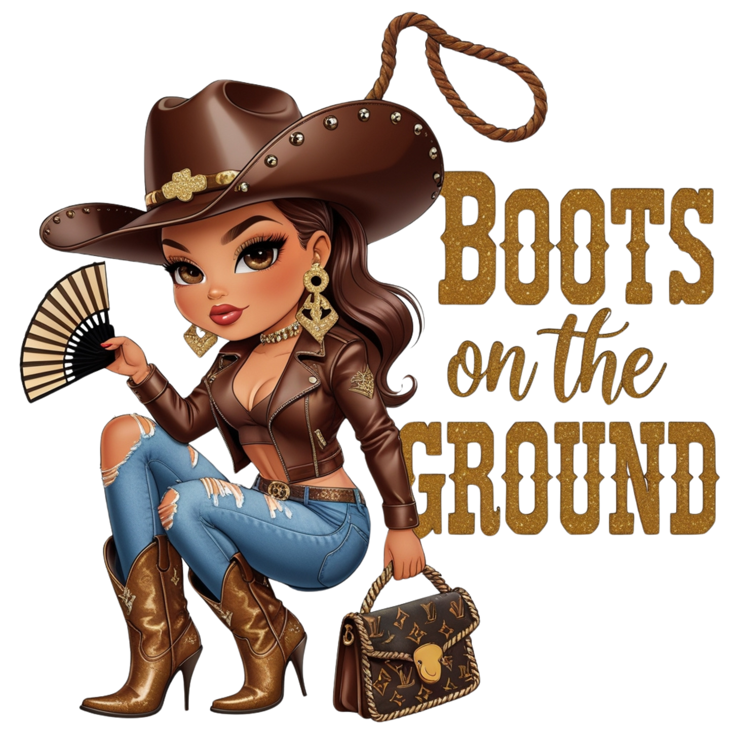 Boots on the Ground Curvy Cowgirl DTF Heat Transfers DTF Transfers Style Junction – Custom Digital Designs 3 Pocket 4 x 4