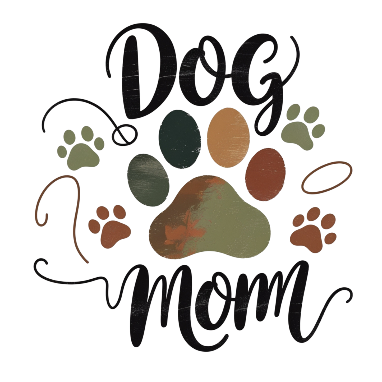 Dog Mom Heartbeat – DTF Heat Transfers #2