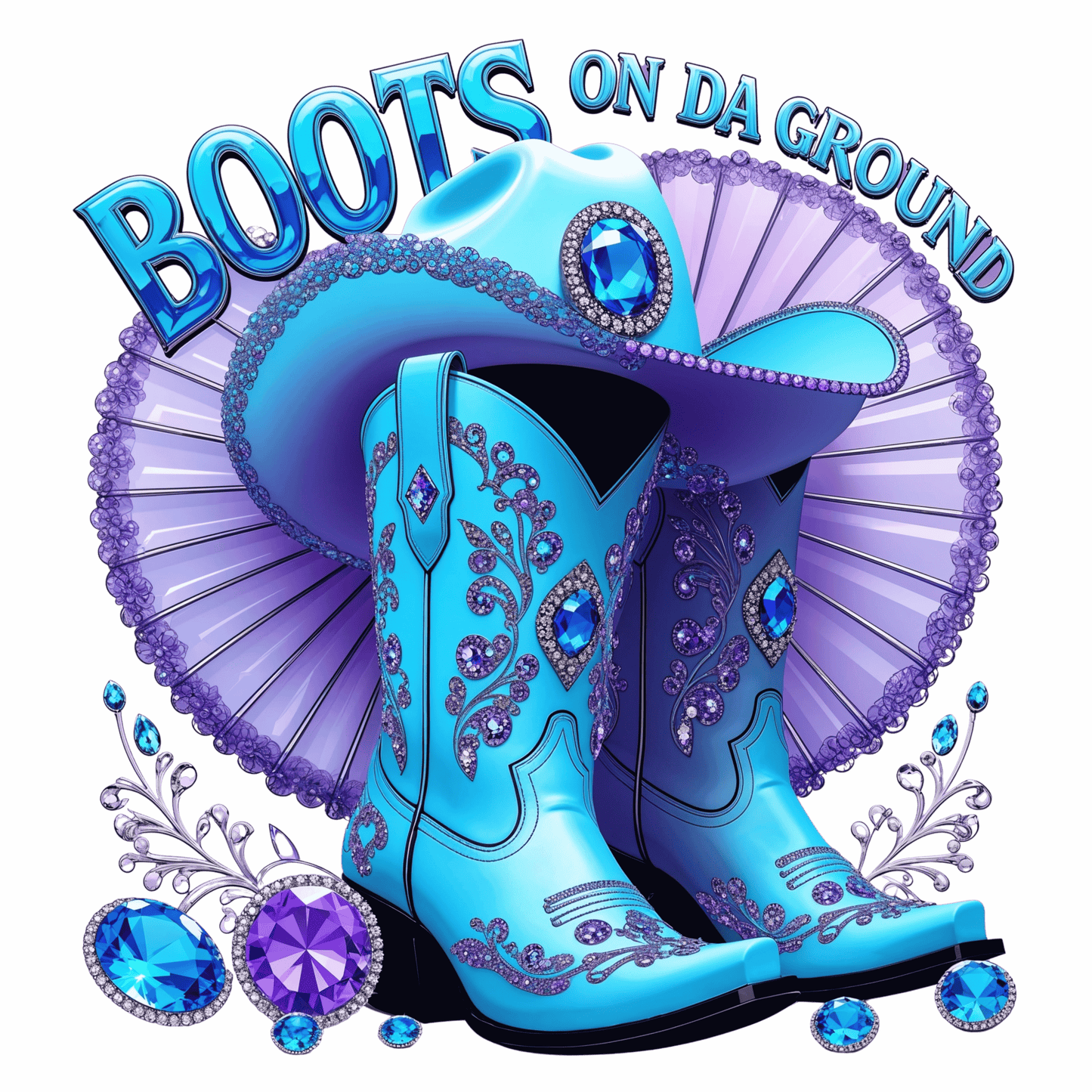 Light Blue Boots On Da Ground DTF Heat Transfers DTF Transfers Style Junction – Custom Digital Designs 3 Pocket 4 x 4