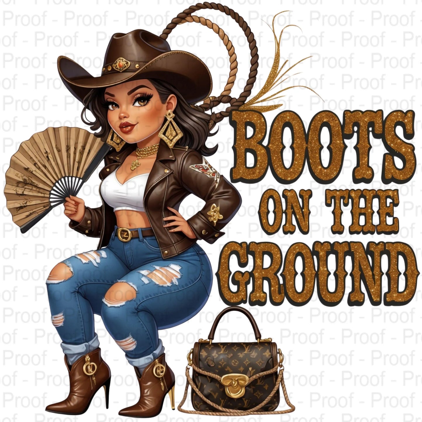 Boots on the Ground Curvy Cowgirl Clipart PNG Bundle | High-Res Fashion Western Diva Art for Sublimation, Shirts, Tumblers & More Digital File Style-Junction Custom Designs & Prints