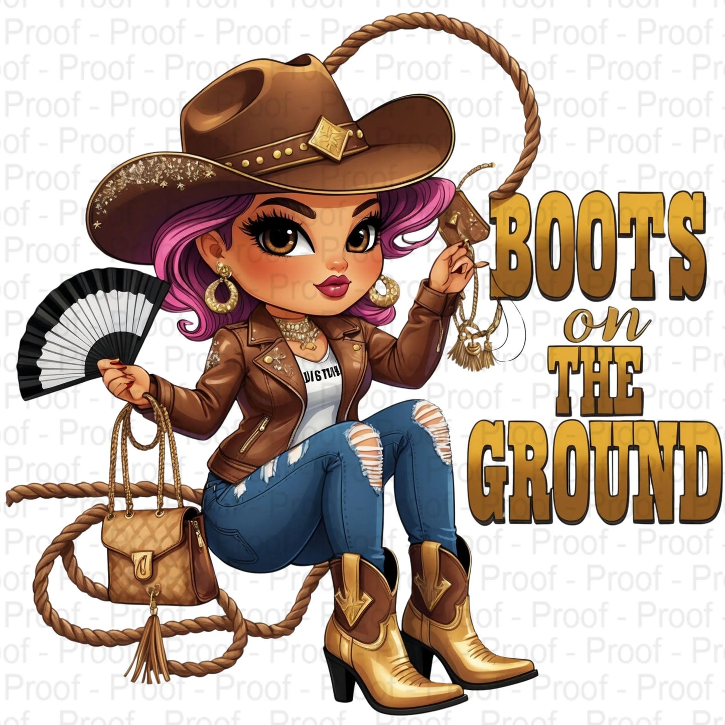 Boots on the Ground Curvy Cowgirl Clipart PNG Bundle | High-Res Fashion Western Diva Art for Sublimation, Shirts, Tumblers & More Digital File Style-Junction Custom Designs & Prints