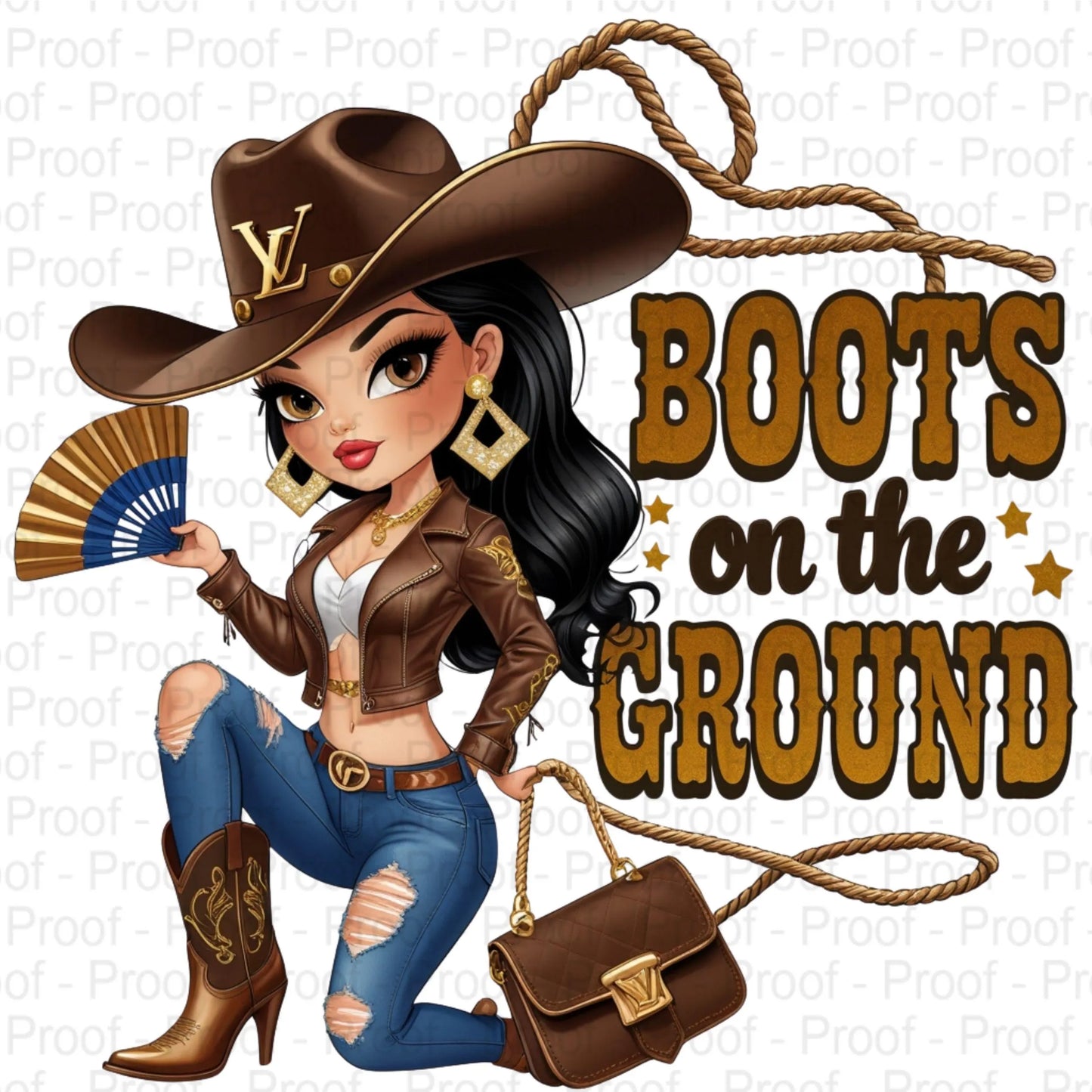 Boots on the Ground Curvy Cowgirl Clipart PNG Bundle | High-Res Fashion Western Diva Art for Sublimation, Shirts, Tumblers & More Digital File Style-Junction Custom Designs & Prints