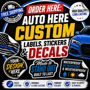 Order Here: Custom Labels, Stickers & Decals