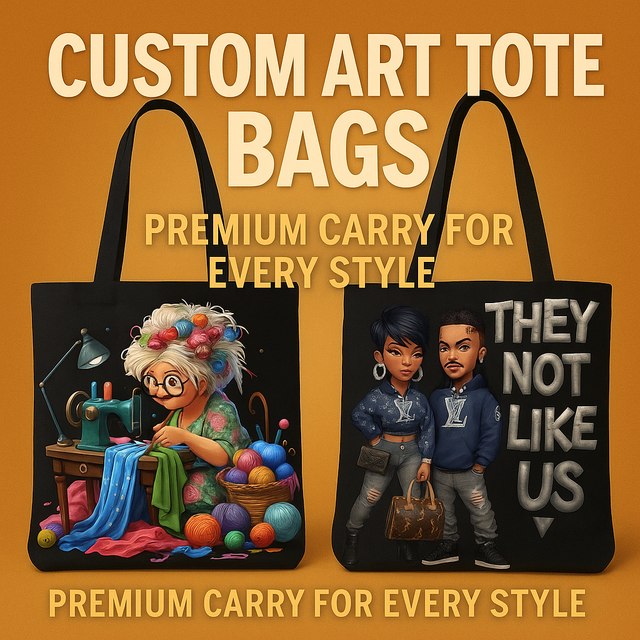 Custom Art Tote Bags — Premium Carry for Every Style