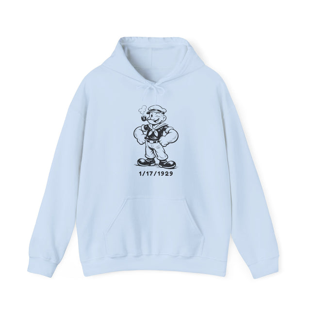 Retro Cartoon Hoodie – 1/17/1929 Vintage Sailor Graphic Pullover