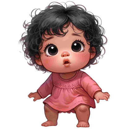 Little Miss Attitude Baby Girl Designs-DTF Heat Transfers