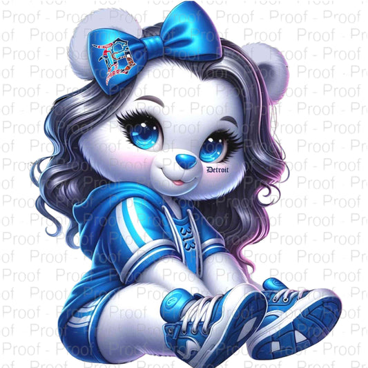 Detroit Blue Bear Beauty-Digital File-Digital Download Digital File Style-Junction Custom Designs & Prints