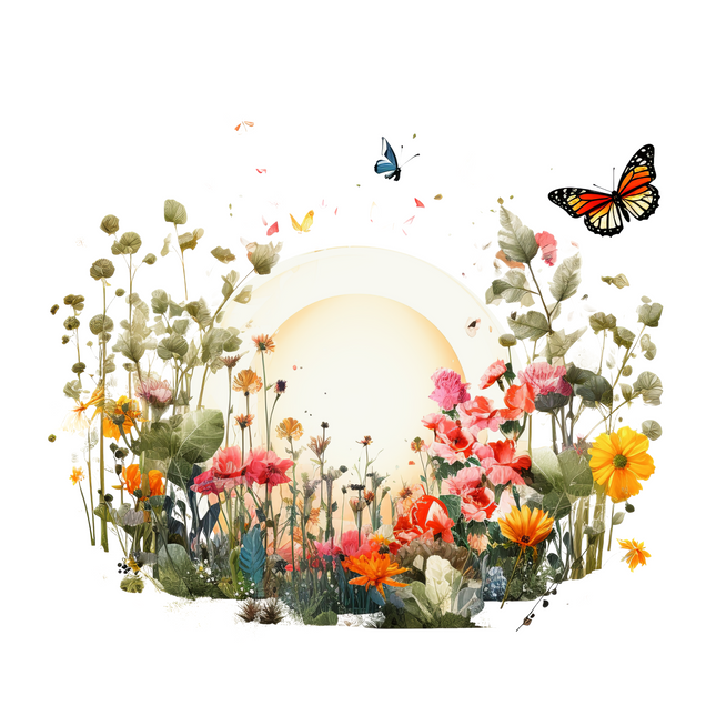 Sunrise Floral Field DTF Heat Transfers DTF Transfers Style Junction – Custom Digital Designs & Apparel