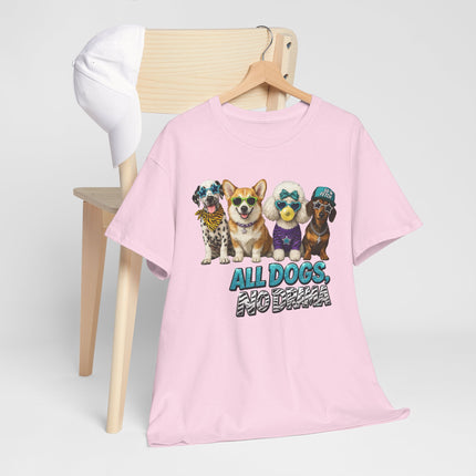 All Dogs No Drama T-Shirt — Cute Cartoon Dog Crew Tee