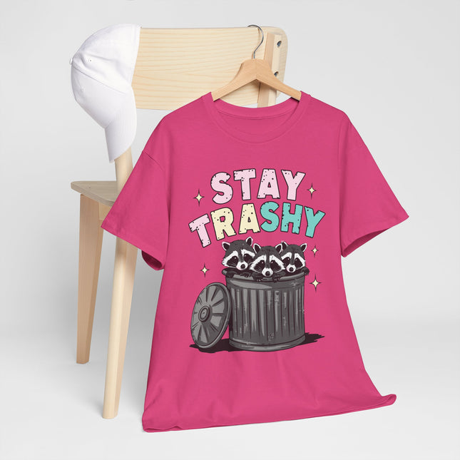 Stay Trashy Racoon Trio — Cute Trash Graphic Tee