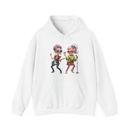 Grandma Rockers Hoodie — Funny Dancing Senior Ladies Graphic Sweatshirt