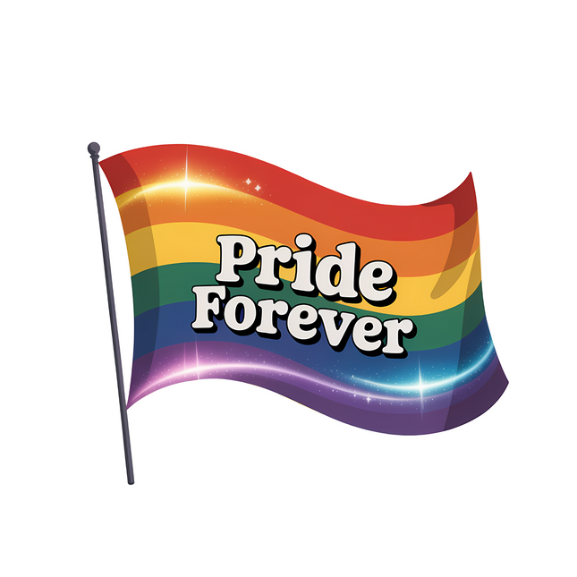 Pride Forever Flag DTF Heat Transfers DTF Transfers Style Junction – Custom Digital Designs & Apparel