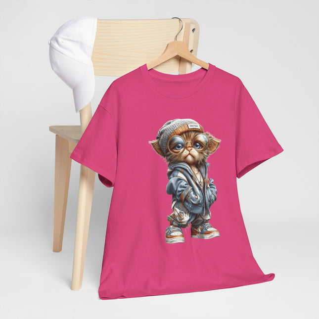 Cute Streetwear Cat Tee – Cool Cat Graphic T-Shirt