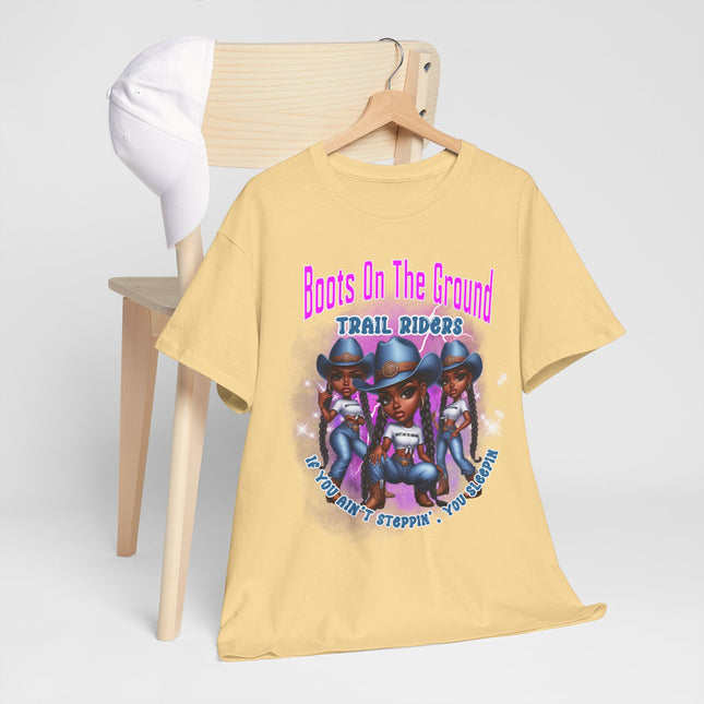 Boots On The Ground Trail Riders T-Shirt — Women Cowgirl Graphic Tee