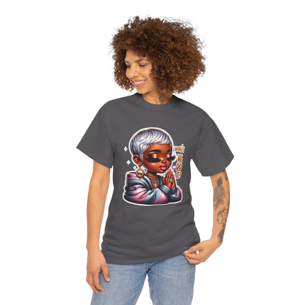 Praying Woman Illustration T-Shirt | "Won't He Do It?" Graphic Tee