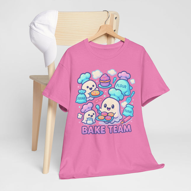 Ghost Bake Team T-Shirt — Cute Pastel Baking Crew Tee