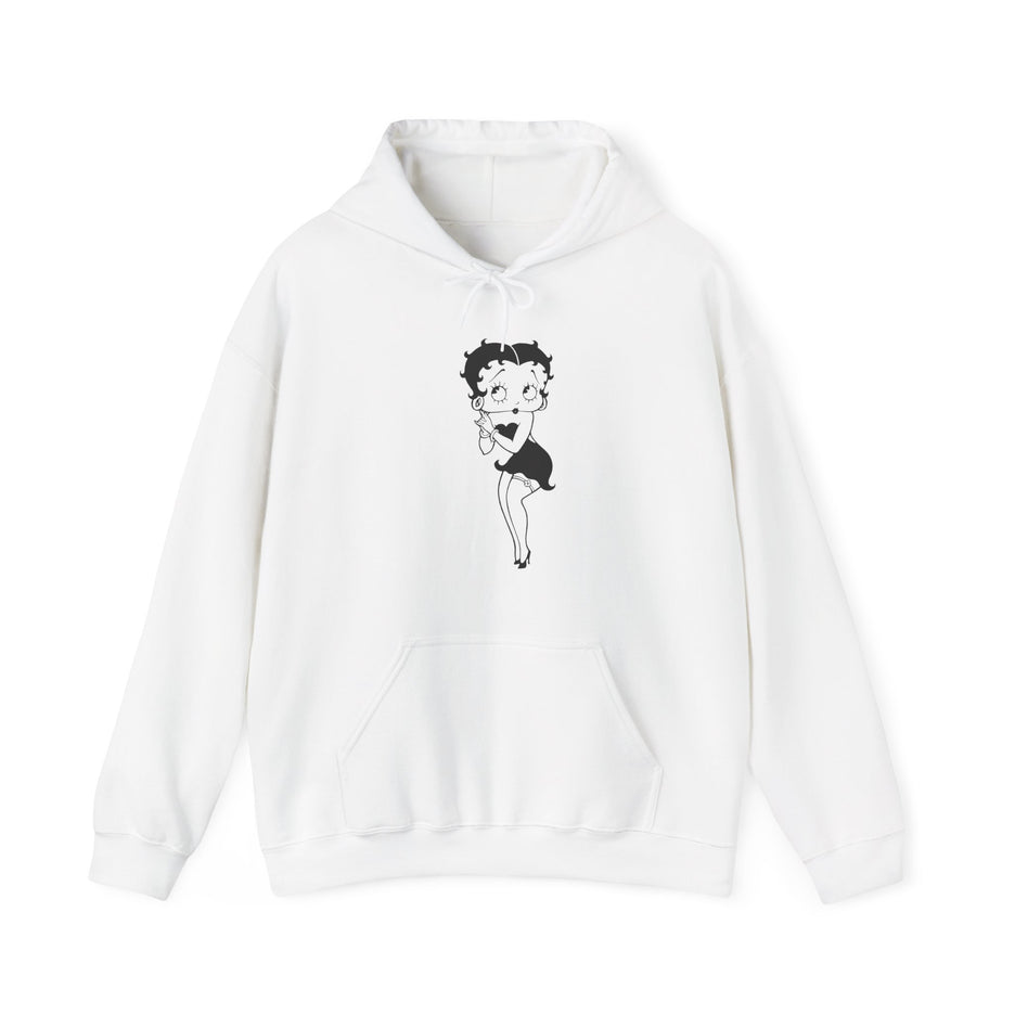 Retro Cartoon Character Girl Hoodie — Vintage Cartoon Graphic