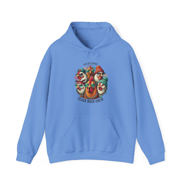 Chicken Crew Vintage Farmhouse Hoodie – "Cluck Rock Crew" Rooster Graphic