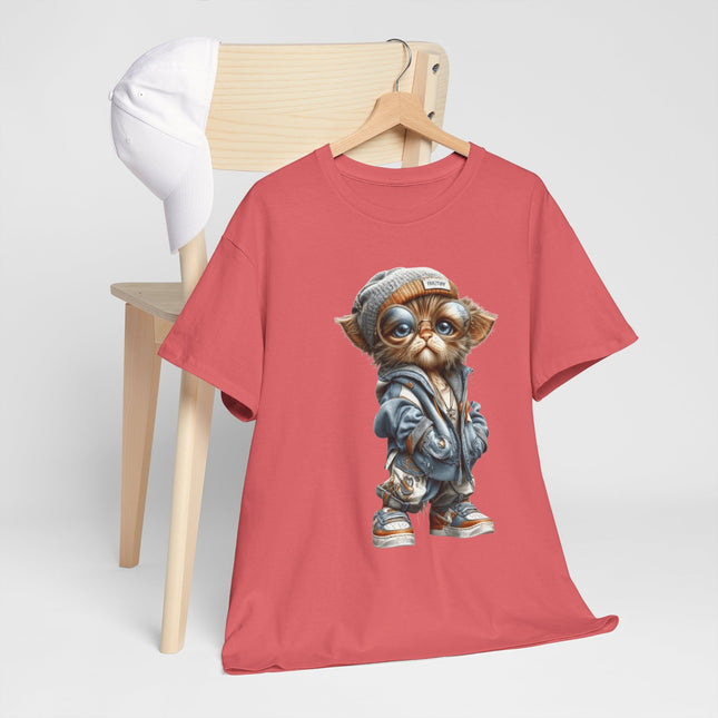 Cute Streetwear Cat Tee – Cool Cat Graphic T-Shirt