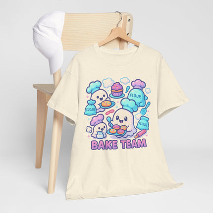 Ghost Bake Team T-Shirt — Cute Pastel Baking Crew Tee
