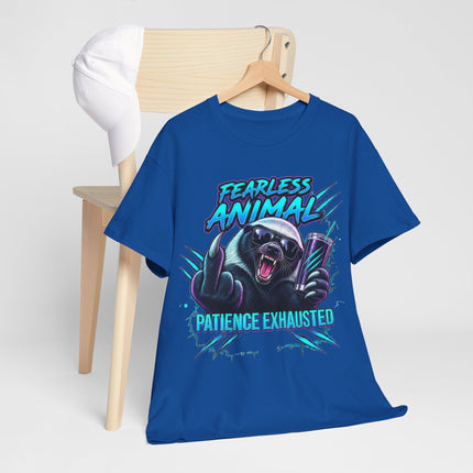 Bear Graphic Tee — "Fearless Animal, Patience Exhausted" Bold Streetwear Shirt