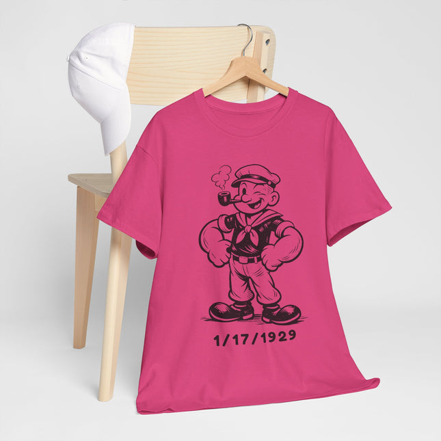 Vintage Cartoon Sailor T-Shirt — 1/17/1929 Retro Graphic Tee