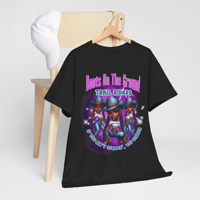 Boots On The Ground Trail Riders T-Shirt — Women Cowgirl Graphic Tee