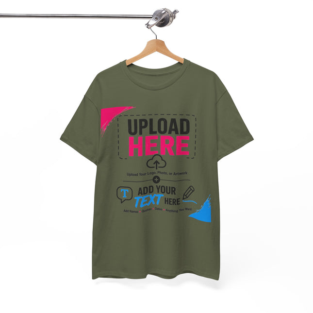 Design Your Own Custom T-Shirt | Upload Your Photo, Logo & Text