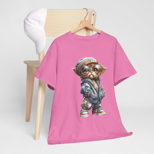 Cute Streetwear Cat Tee – Cool Cat Graphic T-Shirt