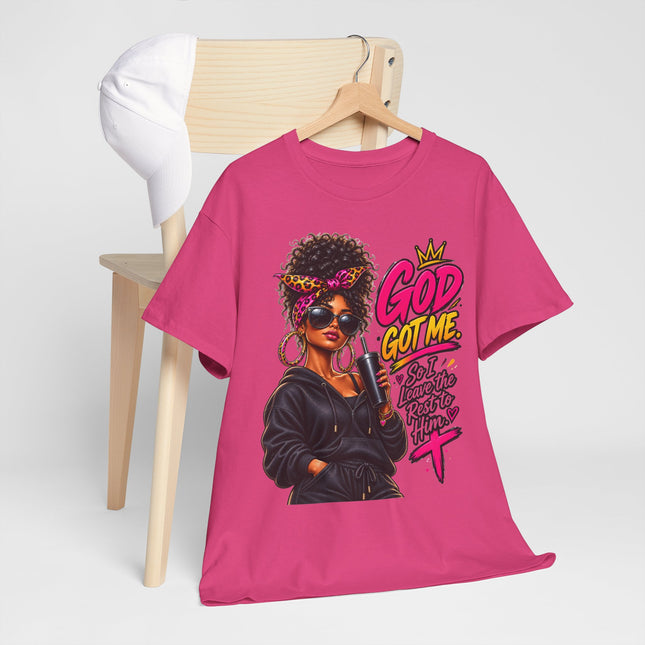 God Got Me T‑Shirt — Bold Afrocentric Faith Graphic Tee