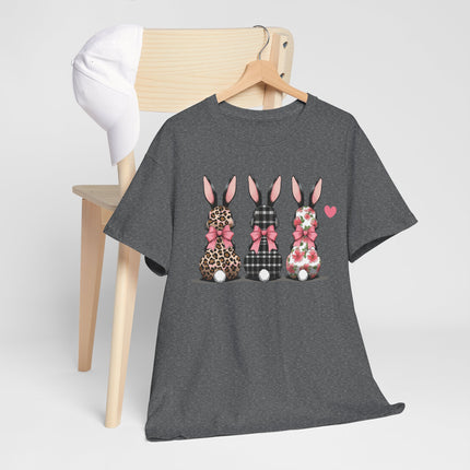 Easter Floral Plaid Bunny T-Shirt