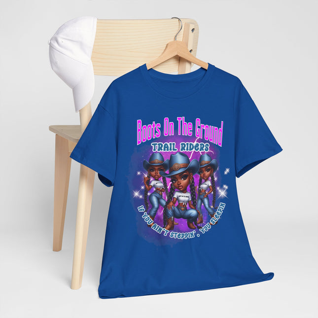 Boots On The Ground Trail Riders T-Shirt — Women Cowgirl Graphic Tee
