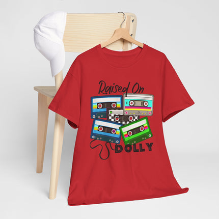 Raised On Dolly Cassette Tape Tee — Retro Music T-Shirt