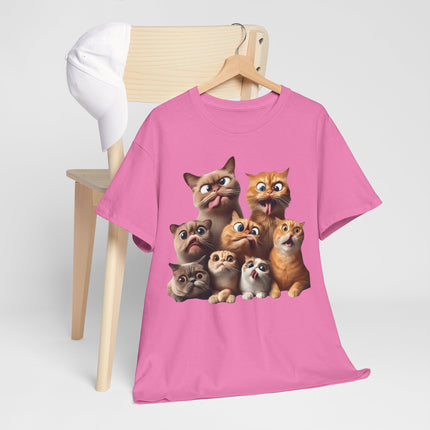 Cute Cat Squad T-Shirt — Cartoon Kitten Graphic Tee