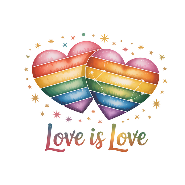 Love Is Love Arch DTF Heat Transfers DTF Transfers Style Junction – Custom Digital Designs & Apparel
