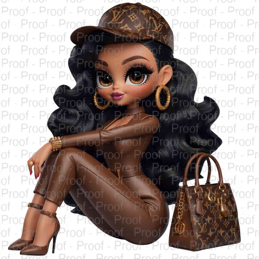 Light Skin Luxury Doll Girl--Exclusive Image Vault Collection-4 Digital Files Digital File Style-Junction Custom Designs & Prints