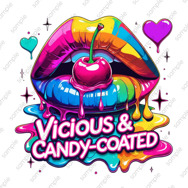 Vicious & Candy Coated PNG Instant Download Stylish Clipart High Resolution Design