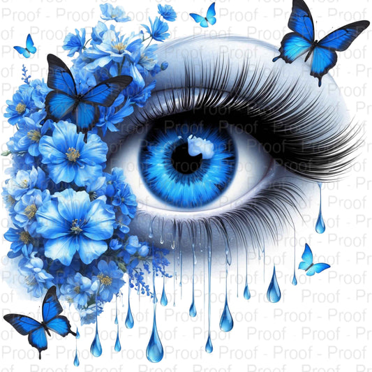 Floral Vision: The Tears of Blue Elegance-4-Digital Files-Download Digital File Style-Junction Custom Designs & Prints