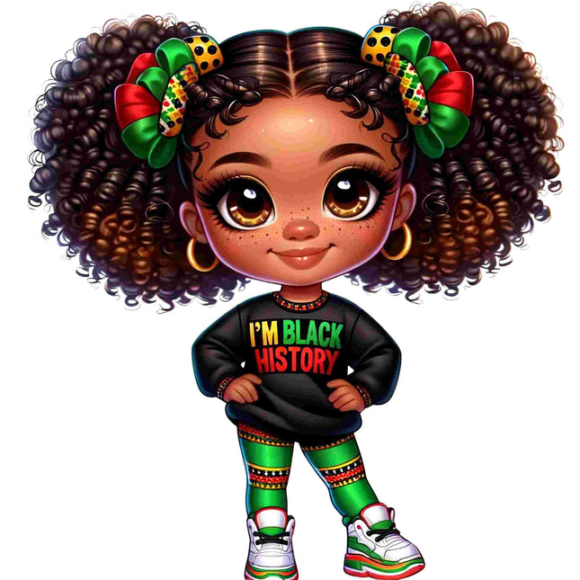 I'm Black History Little Girl Design – DTF Heat Transfers #1 DTF Transfers Style Junction – Custom Digital Designs & Apparel