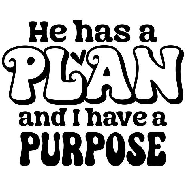 He Has a Plan" – DTF Heat Transfer for T-Shirts & Apparel DTF Transfers Style Junction – Custom Digital Designs & Apparel