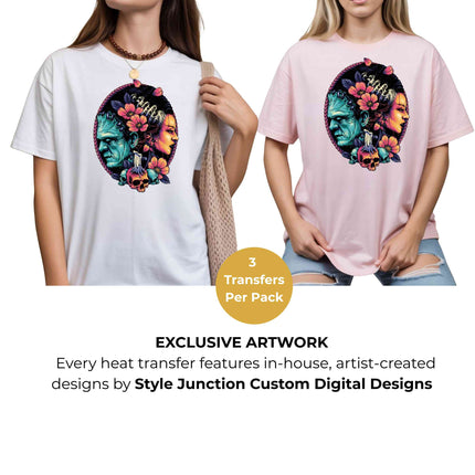 Duality of the Soul Heat Transfers 3-Pack, Ready to Press, Vibrant Long-Lasting Prints (Iron-On Transfers Only)