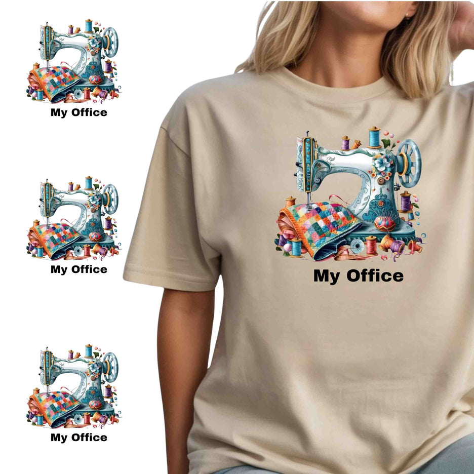 My Office 6-Pack Bundle – 3 Eco-Solvent + 3 Sublimation Iron on Transfers - Ready to Press (Iron on Transfers Only)