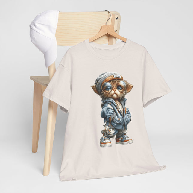 Cute Streetwear Cat Tee – Cool Cat Graphic T-Shirt