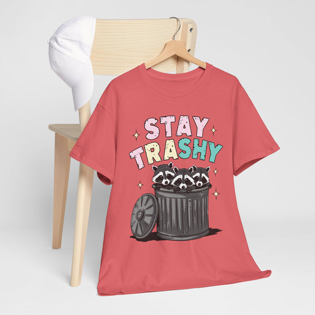 Stay Trashy Racoon Trio — Cute Trash Graphic Tee