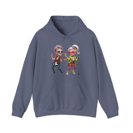 Grandma Rockers Hoodie — Funny Dancing Senior Ladies Graphic Sweatshirt